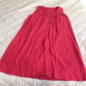 Lauren James Pink Midi Sleeveless Dress Small